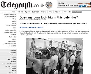 Telegraph website feature